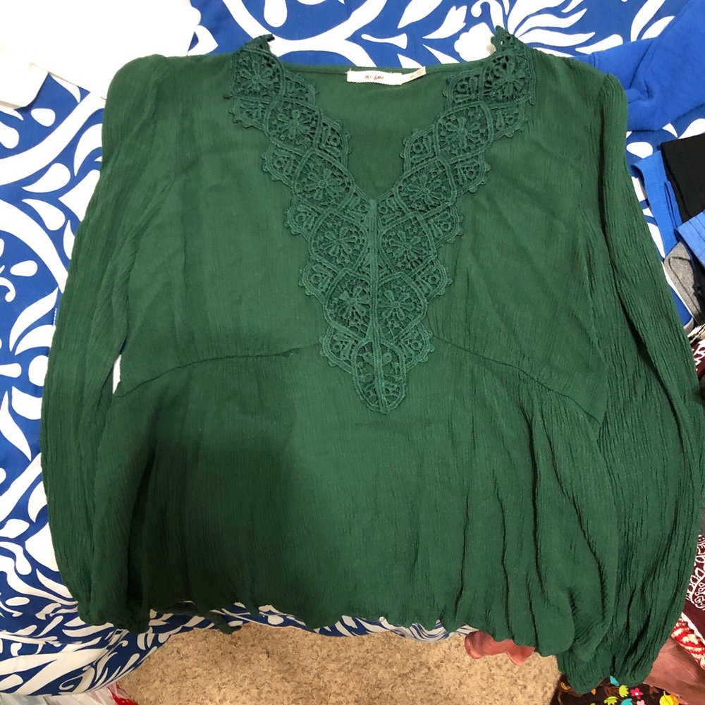 Emerald green dress top!